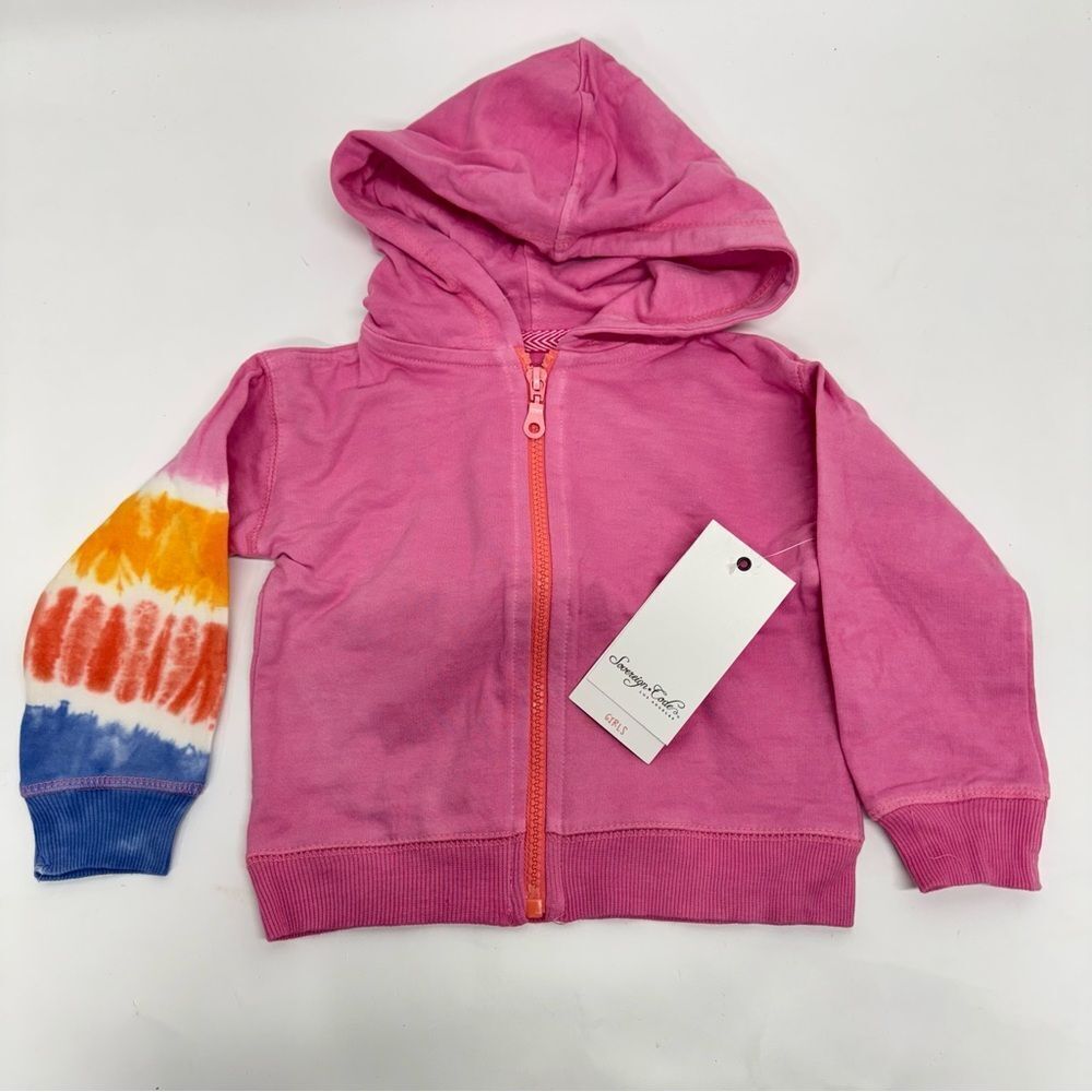 Sovereign Code Eve Girls Zip-Up Hoodie Warm Pink/ Orange/ Red